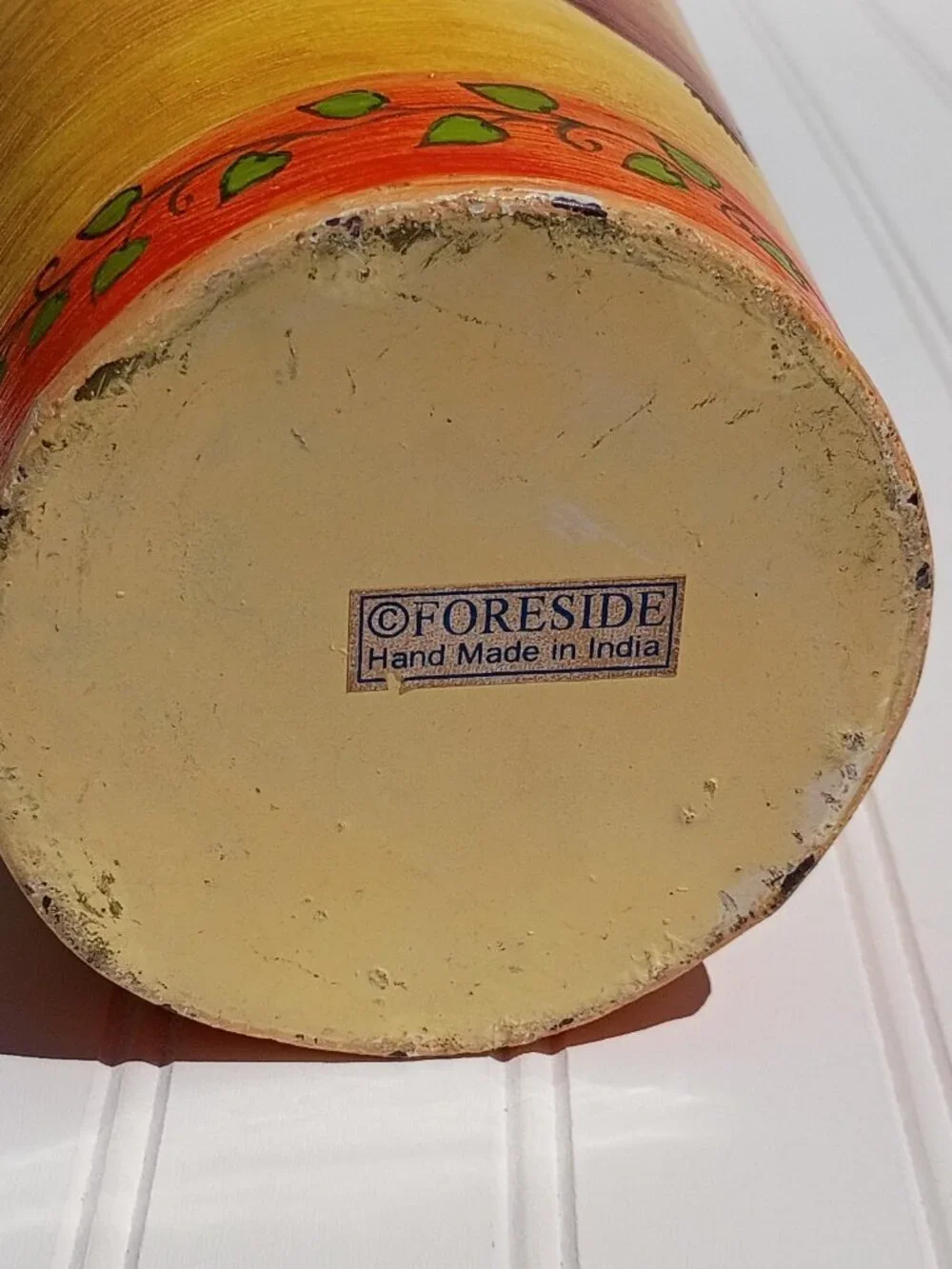 Handmade in India vintage foreside